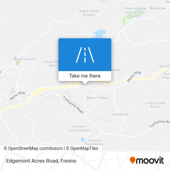 Edgemont Acres Road map