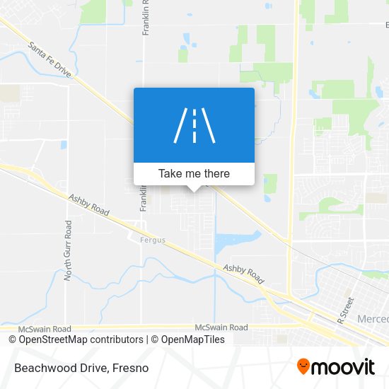 Beachwood Drive map