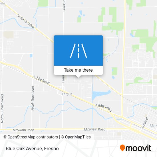 Blue Oak Avenue map