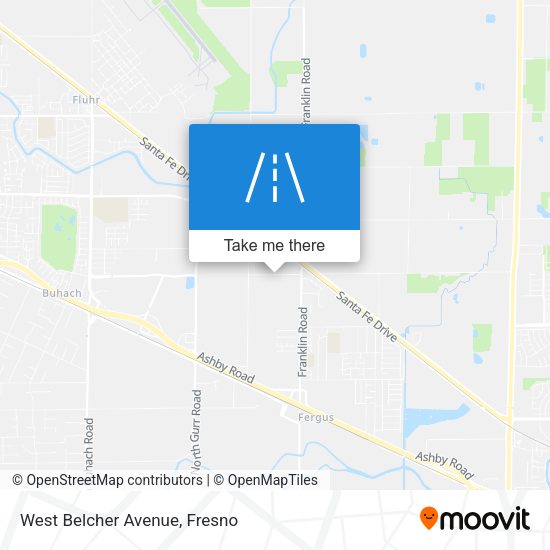 West Belcher Avenue map