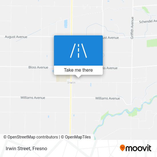 Mapa de Irwin Street