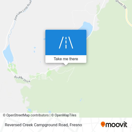 Reversed Creek Campground Road map