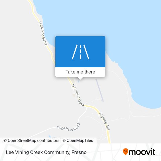 Mapa de Lee Vining Creek Community
