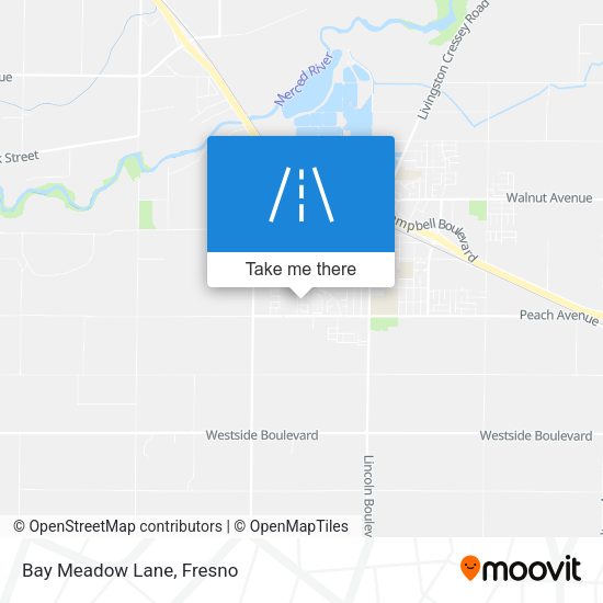 Bay Meadow Lane map