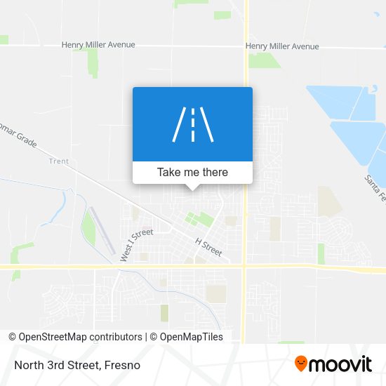 Mapa de North 3rd Street