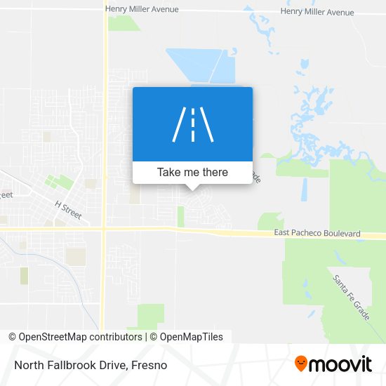 North Fallbrook Drive map