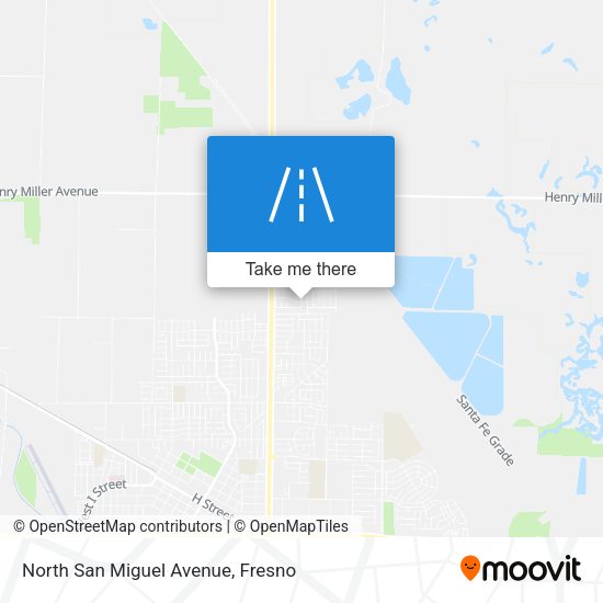 North San Miguel Avenue map