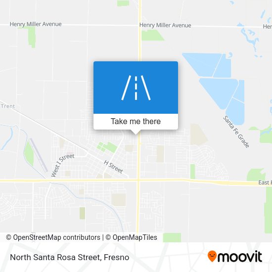 North Santa Rosa Street map