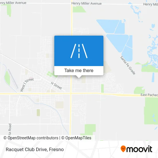 Racquet Club Drive map