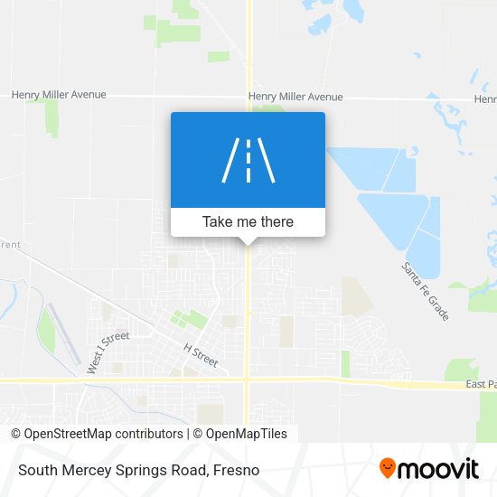 Mapa de South Mercey Springs Road