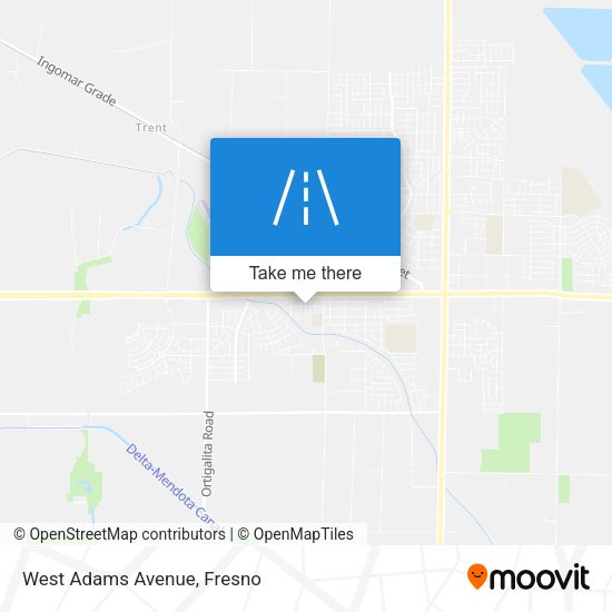 Mapa de West Adams Avenue