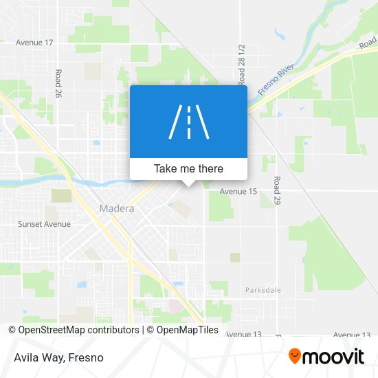 Avila Way map