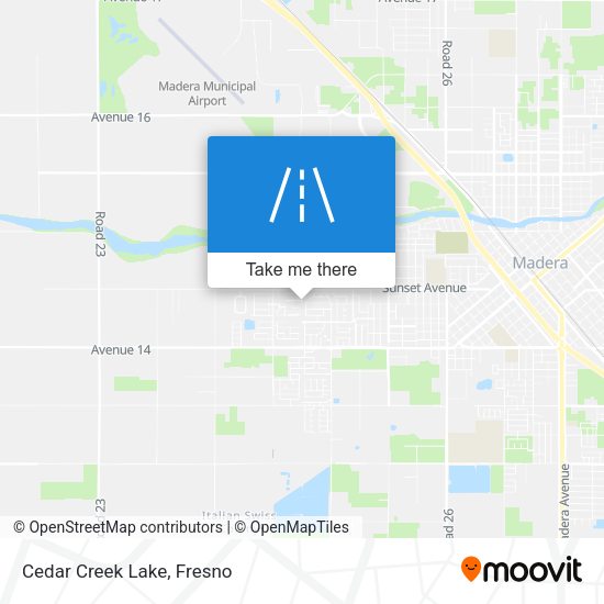 Mapa de Cedar Creek Lake