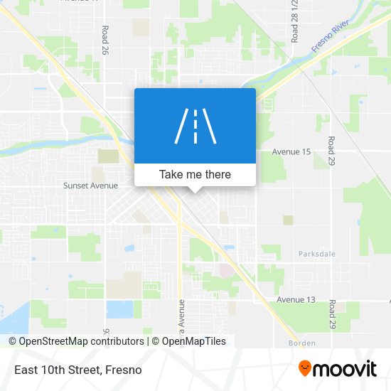Mapa de East 10th Street