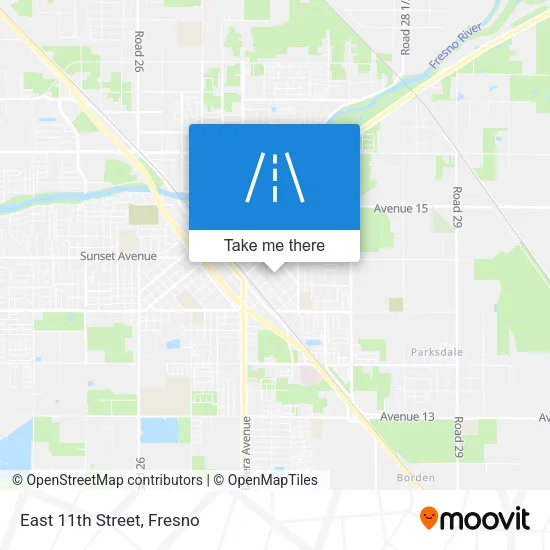 Mapa de East 11th Street