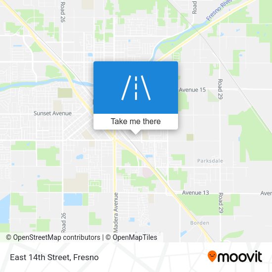 Mapa de East 14th Street