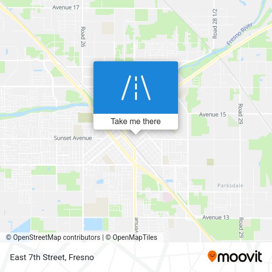 Mapa de East 7th Street