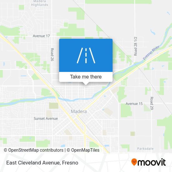 East Cleveland Avenue map