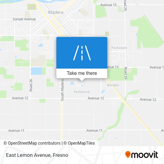 Mapa de East Lemon Avenue