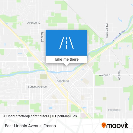 East Lincoln Avenue map