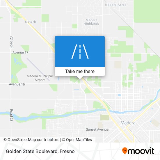 Golden State Boulevard map