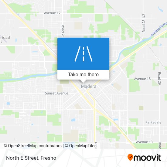Mapa de North E Street