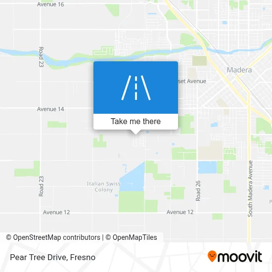 Pear Tree Drive map