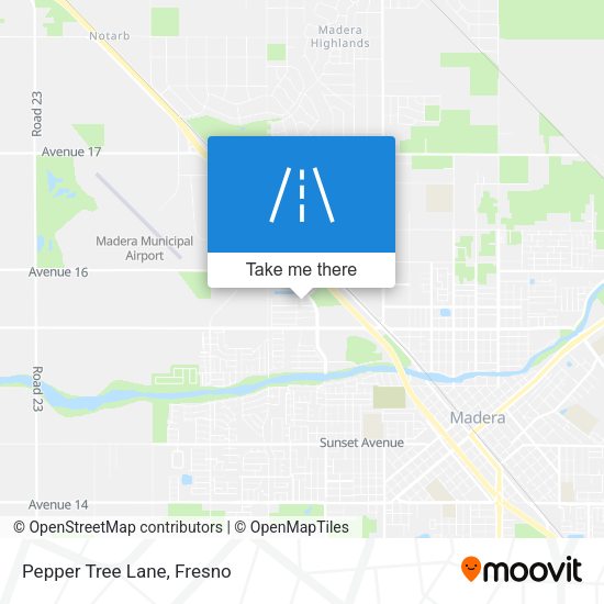 Pepper Tree Lane map