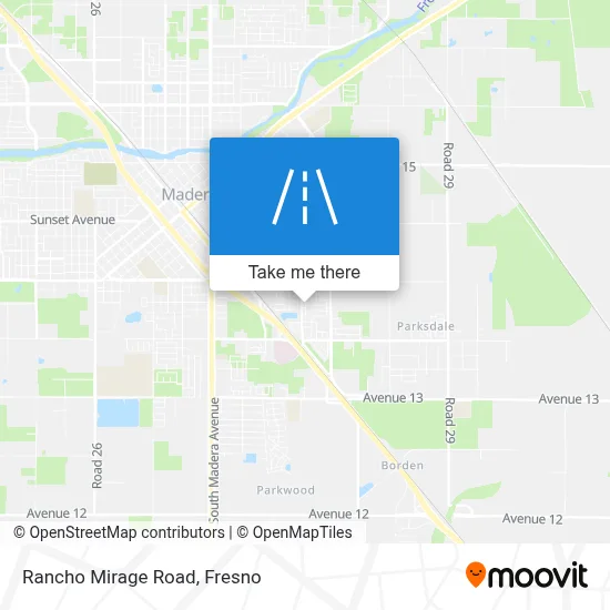 Rancho Mirage Road map