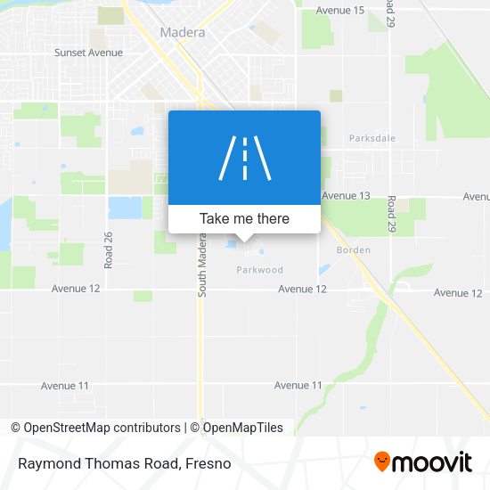 Mapa de Raymond Thomas Road
