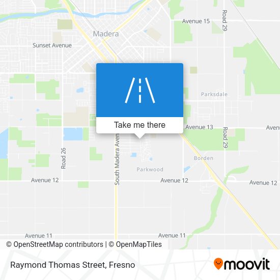 Mapa de Raymond Thomas Street