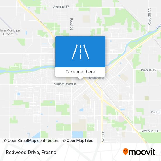 Redwood Drive map