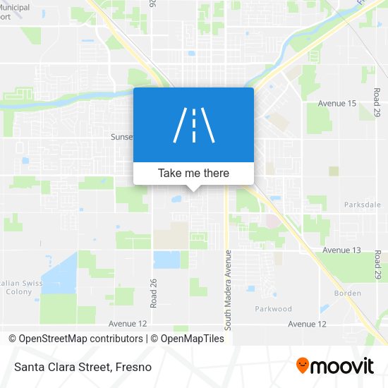 Mapa de Santa Clara Street