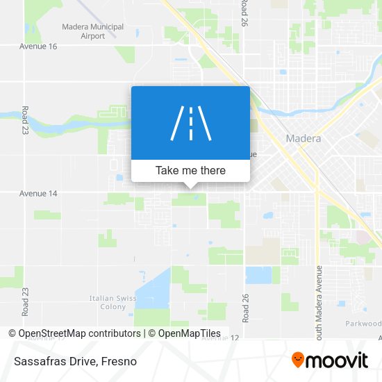 Sassafras Drive map