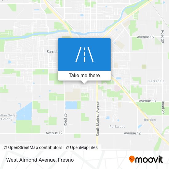 West Almond Avenue map