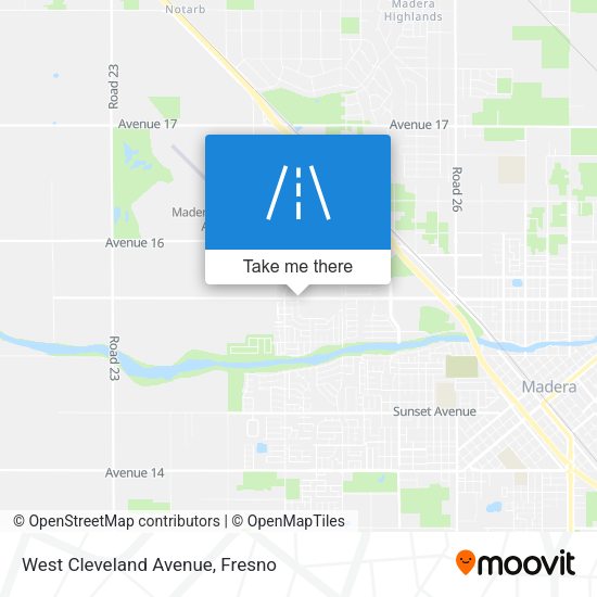 West Cleveland Avenue map