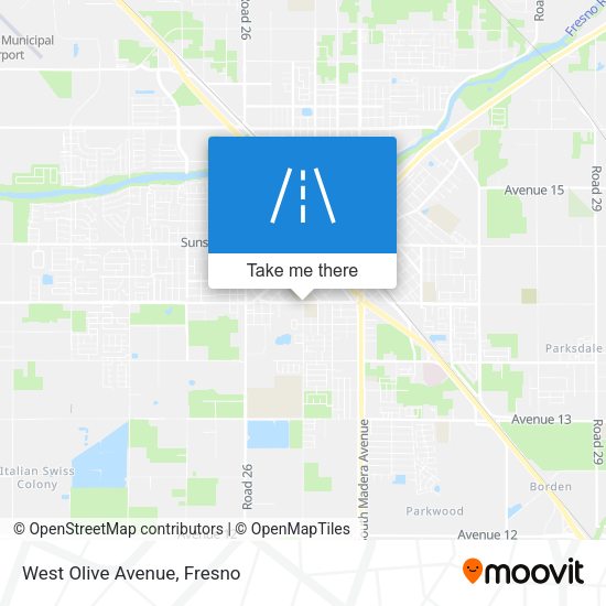 Mapa de West Olive Avenue
