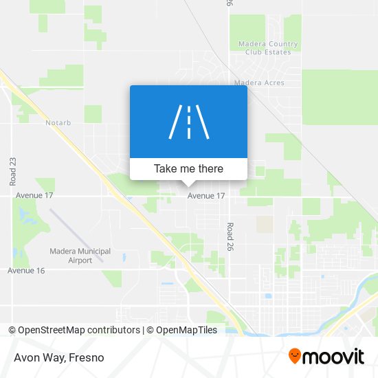 Avon Way map