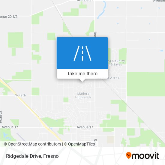 Ridgedale Drive map