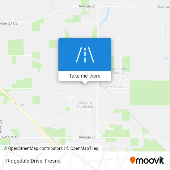 Ridgedale Drive map