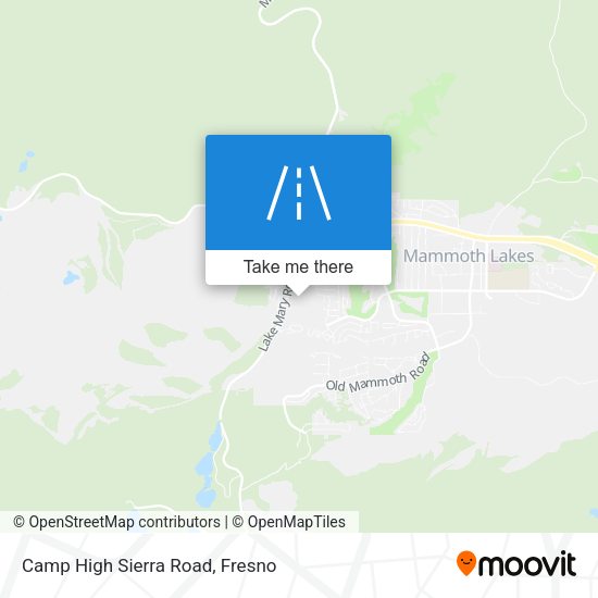 Camp High Sierra Road map