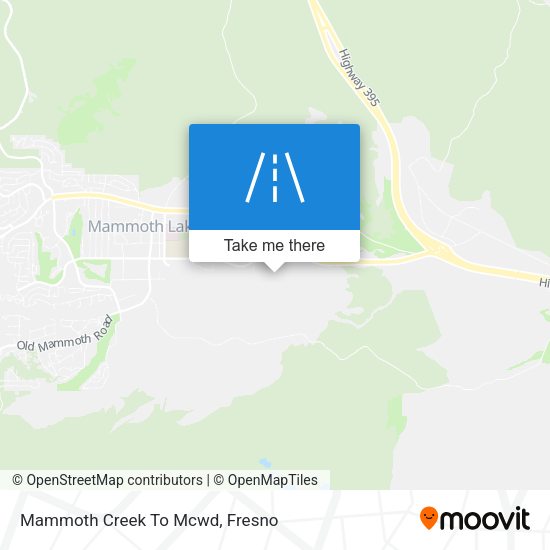 Mammoth Creek To Mcwd map