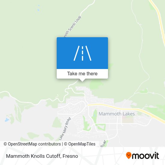 Mapa de Mammoth Knolls Cutoff