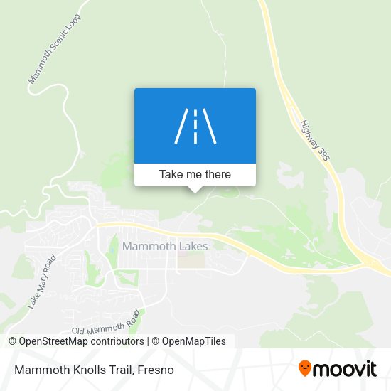 Mammoth Knolls Trail map