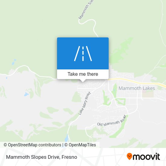 Mammoth Slopes Drive map