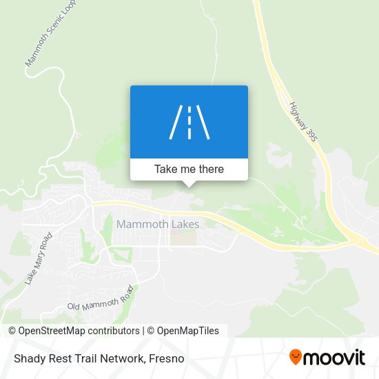 Mapa de Shady Rest Trail Network