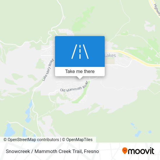 Snowcreek / Mammoth Creek Trail map