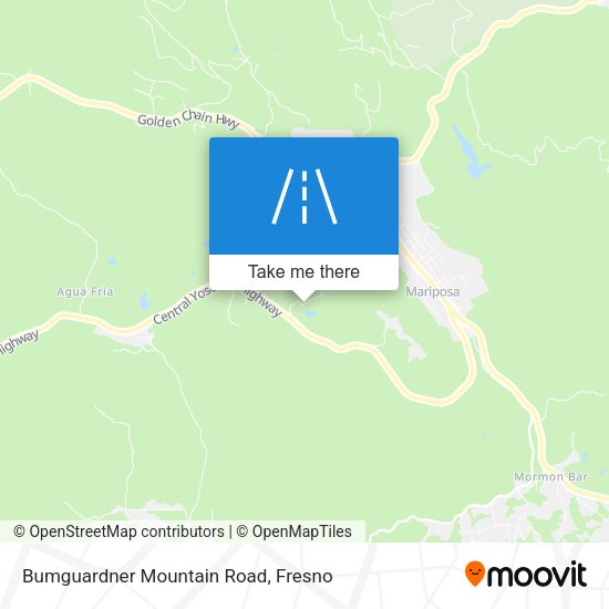 Bumguardner Mountain Road map