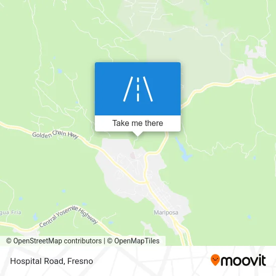 Mapa de Hospital Road