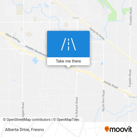 Alberta Drive map